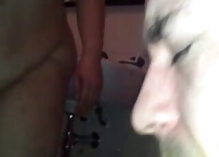 Eating doodoo from behind all on camera