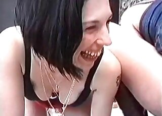 Girls with nice booties having a nice scat fetish